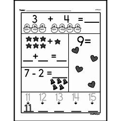 Kindergarten Number Sense Worksheets - Numbers 11-20 Worksheet #33