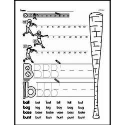 Kindergarten Number Sense Worksheets - Two-Digit Numbers Worksheet #3