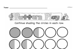 Pattern Worksheets - Free Printable Math PDFs Worksheet #98