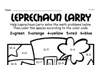 Subtraction - Subtraction within 10 Mixed Math PDF Workbook for Kindergarten