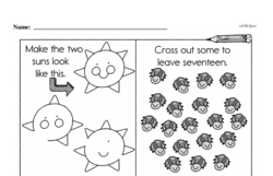 Kindergarten Subtraction Worksheets - Subtraction within 20 Worksheet #14