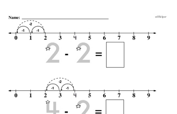 Subtraction - Subtraction within 5 Mixed Math PDF Workbook for Kindergarten