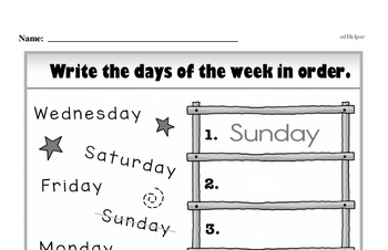 Time - Days, Weeks and Months on a Calendar Workbook (all teacher worksheets - large PDF)