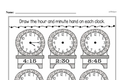 kindergarten time worksheets edhelpercom