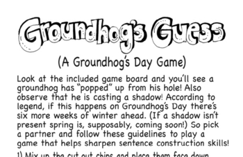 Activity for Groundhog Day - Guessing Game!