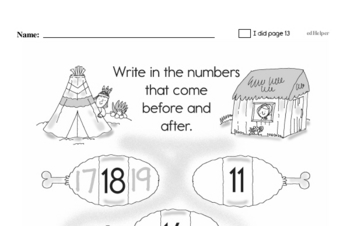 Preschool Thanksgiving Math Challenge Workbook