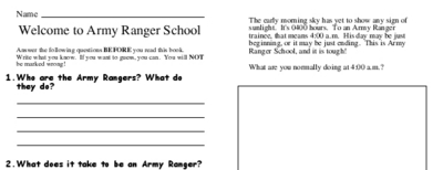 Welcome to Army Ranger School