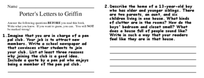 Porter's Letters to Griffin