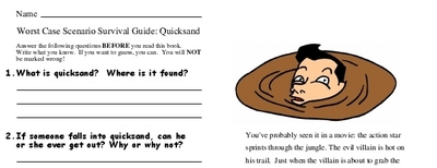 Worst Case Scenario Survival Guide: Quicksand