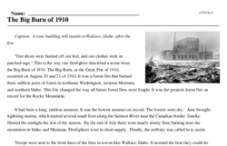The Big Burn of 1910
