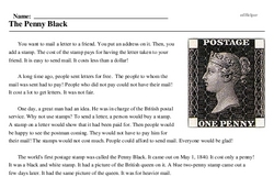 World's 1st postage stamp<BR>The Penny Black