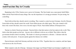 Anti-Fascism Day in Croatia