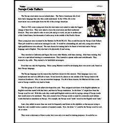 Navajo Code Talkers | edHelper