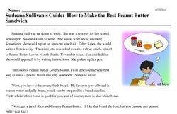 National Peanut Butter Lovers Month<BR>Sudeana Sullivan's Guide: How to Make the Best Peanut Butter Sandwich