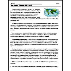Print <i>World on a Window Sill, Part 2</i> reading comprehension.
