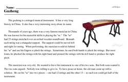 Print <i>Guzheng</i> reading comprehension.