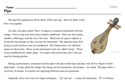 Print <i>Pipa</i> reading comprehension.