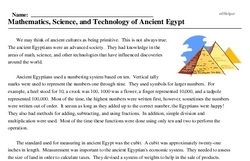 Print <i>Mathematics, Science, and Technology of Ancient Egypt</i> reading comprehension.
