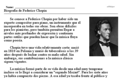 Print <i>Biograf�a de Federico Chopin-44</i> reading comprehension.
