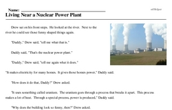 Print <i>Living Near a Nuclear Power Plant</i> reading comprehension.