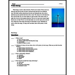 Print <i>Wind Energy</i> reading comprehension.