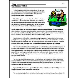 there are 20 pages of reading comprehension worksheet each page - summer reading comprehension nonfiction passages by krafty teacher | first grade summer reading comprehension worksheets