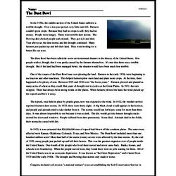 The Dust Bowl | edHelper