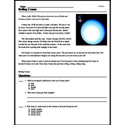 Print <i>Rolling Uranus</i> reading comprehension.