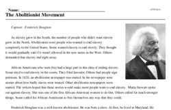 The Abolitionist Movement | edHelper