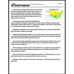 The Missouri Compromise | edHelper