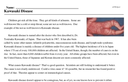 Print <i>Kawasaki Disease</i> reading comprehension.