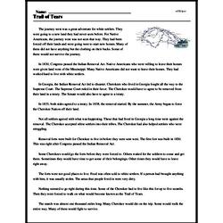 Trail of Tears | edHelper