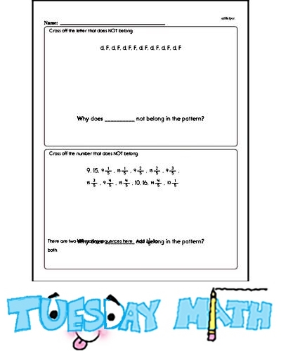 Tuesday Daily Math Practice (Grade 5)